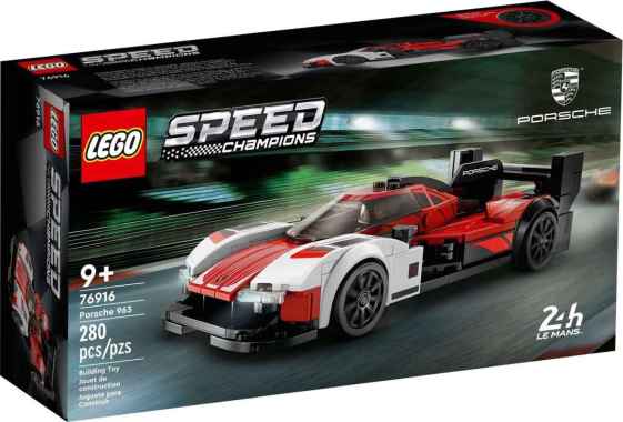 LEGO Speed Champions-76916 Porsche 963 Set Building Kid Toy Le Mans Motorcar Sport Racing Car Champi