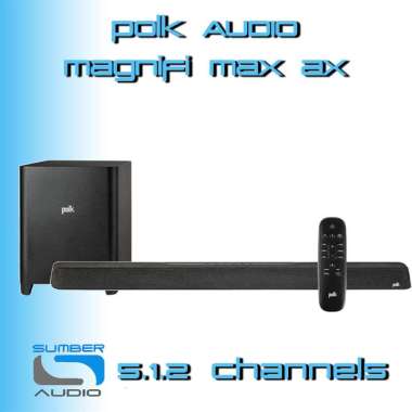 SOUNDBAR POLK AUDIO MAGNIFI MAX AX DOLBY ATMOS SOUND BAR SUBWOOFER 10"