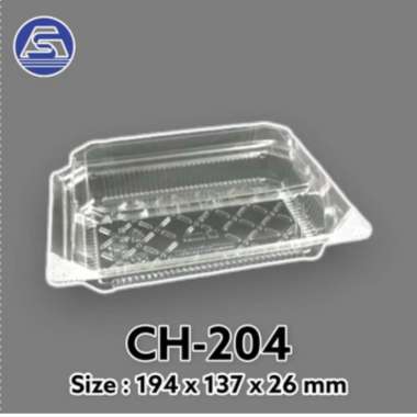 Japanpack/ Container/ Mika Plastik CH-204 Transparan
