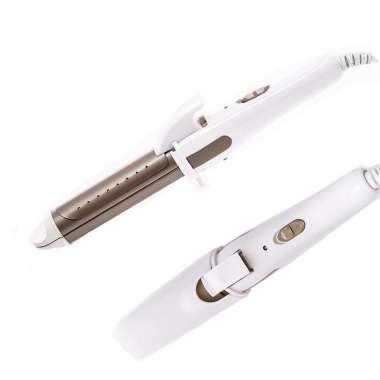 Catokan Rambut 2in1 Hair Straightener Professional Multifunction Lurus Keriting Gelombang Panas Emas
