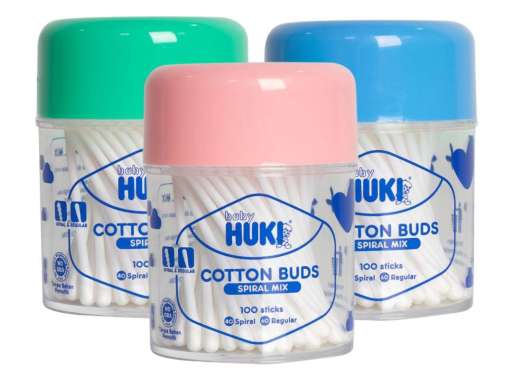 HUKI Cotton Buds Zak Spiral Mix 100's