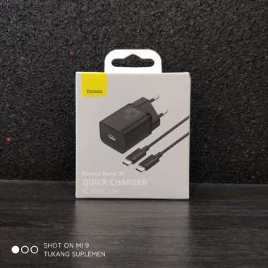 Charger Plus Kabel Baseus Super SI Quick Charger Samsung 25W 25 Watt