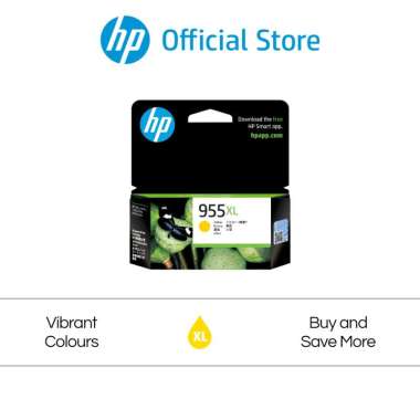 Tinta HP 955XL High Yield Yellow Original Ink Cartridge / Warna / Cartridge Asli / HP OfficeJet Pro