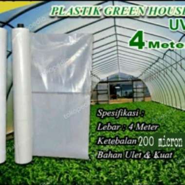 plastik uv lebar 4 meter x panjang 10 meter 200 micron Multicolor