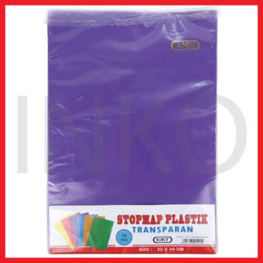KIKY STOPMAP PLASTIK L VIOLET 12PCS