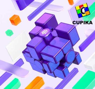 Rubik Gan Mirror M Magnetic 3x3 Purple 3x3x3 Ungu Original Premium