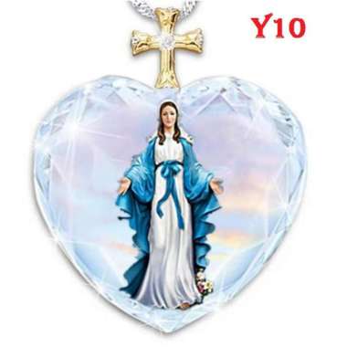 Rantai Kalung Chic Yesus Cahaya Suci Injil Crystal Y10