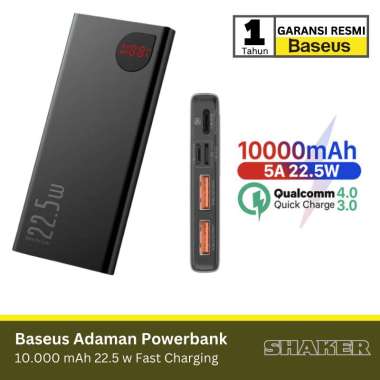 Powerbank BASEUS Adaman Metal Digital Display QC 10000mAh 22.5W - PPAD
