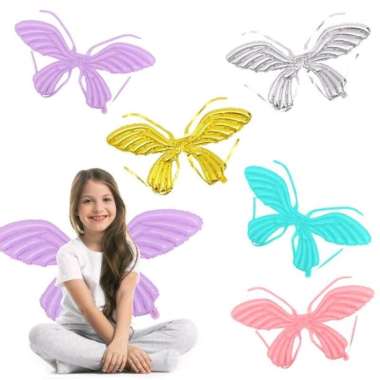 Wings 3D Butterfly Balloon Foil/Balon Sayap Kupu2/Angel Wings Putih