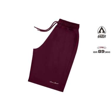 Aerostreet Jogger Pendek Madava Maroon Celana Joger EBAAA XL