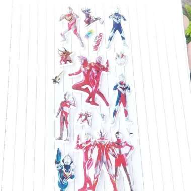 Stiker / Sticker Anak 3D Timbul Lucu Karakter Murah Ultraman