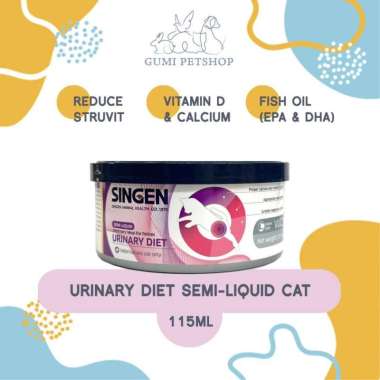 Singen Urinary Semi Liquid Cat 115Ml / Makanan Kucing Urinary Cat Food