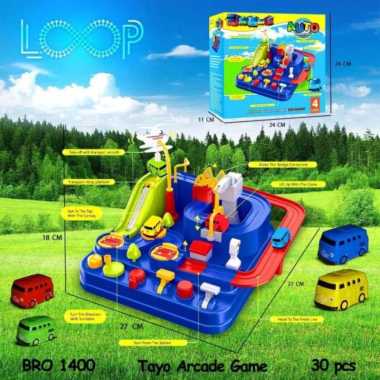 mainan educational toys auto adventure track tayo arcade track tayo