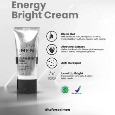 Ms Glow For Men Energy Bright Cream Ms Glow Men