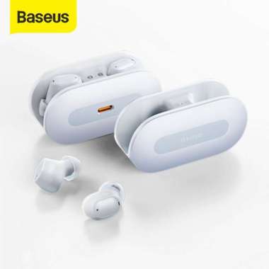 BASEUS BOWIE EZ10 TRUE WIRELESS BLUETOOTH EARPHONE TWS MINI EARBUDS Putih