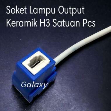 Soket / Rumah Lampu H1- H3 - H11 - H7 - HB3 - HB4 - Plus Kabel H1/H3 Keramik