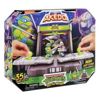 Mainan figur Akedo TMNT S1 Battle Arena