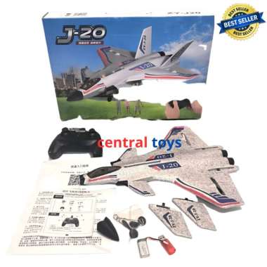 pesawat rc fighter aircraft ZHIYANG ZY-J20 J20 long distance EPP foam PUTIH 1BAT