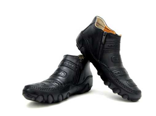 Justin Otto Official Sepatu Boots Kulit Pria Mocassin Porsche 188 Pantofel Cowok Terlaris 39 HITAM