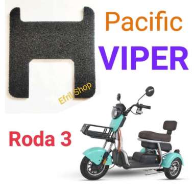 Alas Kaki Karpet Sepeda Motor Listrik Roda Tiga Pacific Viper Roda 3 Multicolor
