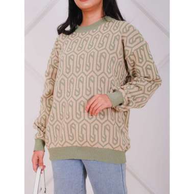 sweater wanita Una Sweater Knitwear - Sweater Wanita Bahan Rajut Premium Tebal MINT