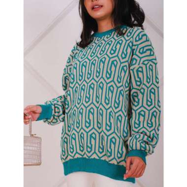 sweater wanita Una Sweater Knitwear - Sweater Wanita Bahan Rajut Premium Tebal TOSCA