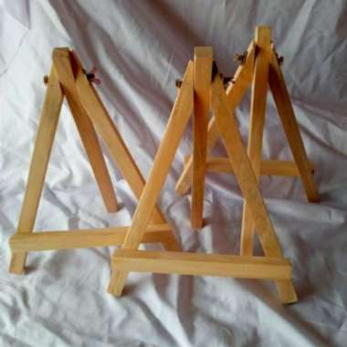 Mini Easel Stand Kanvas Lukis Multicolor