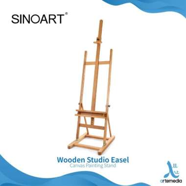 Easel Lukis Sinoart Studio Wooden Canvas Painting Stand Multicolor