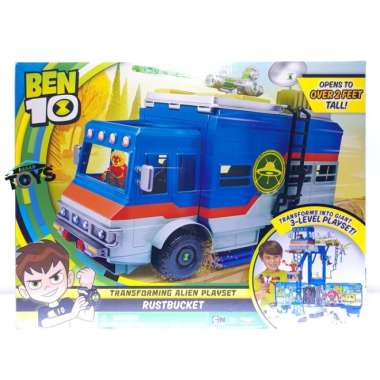 Promo Ben 10 Deluxe Vehicle Transforming Alien Playset Rustbucket