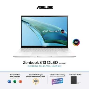 Asus UM5302TA OLEDS7110 OLEDS7111 OLEDS7112 R7 6800U/Touch Zenbook S13 REFINED WHITE