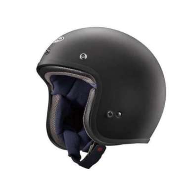 Arai Sni Classic Mod Helm Half Face Original - Rubber Black Multicolor