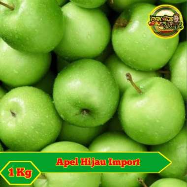 APEL HIJAU GRANNY SMITH / BUAH APEL HIJAU IMPORT / RENYAH & FRRSH /1KG