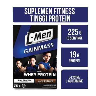 LMEN GAIN MASS WHEY PROTEIN 225GR COKLAT