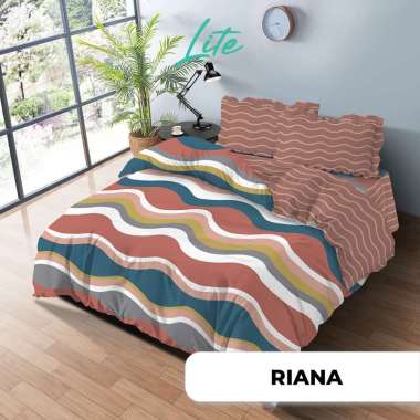 KINTAKUN Bedcover Set Rumbai 180 x 200 Minimalis Aesthetic LITE Microfiber Tinggi 39 cm Riana