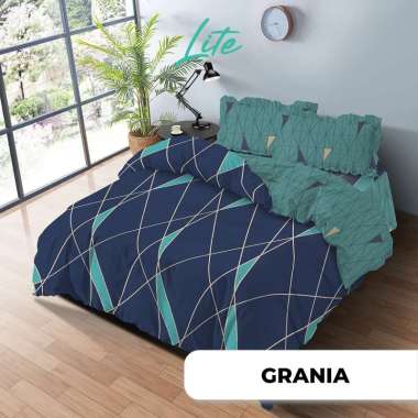 KINTAKUN Bedcover Set Rumbai 180 x 200 Minimalis Aesthetic LITE Microfiber Tinggi 39 cm Grania