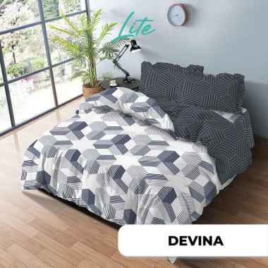 KINTAKUN Bedcover Set Rumbai 180 x 200 Minimalis Aesthetic LITE Microfiber Tinggi 39 cm Devina