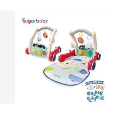 Sugarbaby 2in1 NEW Baby Walker& Playmat / Push Walker Red