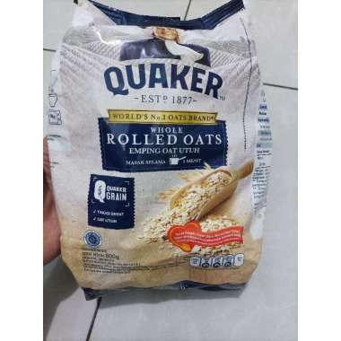 Quaker rolled oats sarapan sehat / oatmel quaker untuk diet