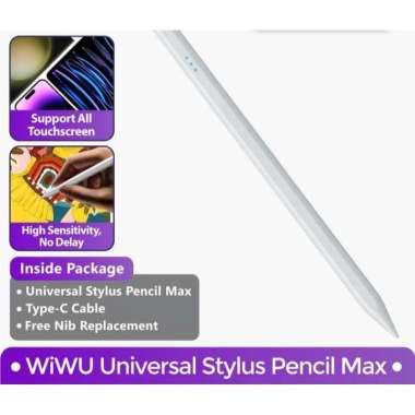Stylus WiWU Pencil Max Universal Pencil Capacitive Magnetic for iPhone / iPad / Android / Samsung / 