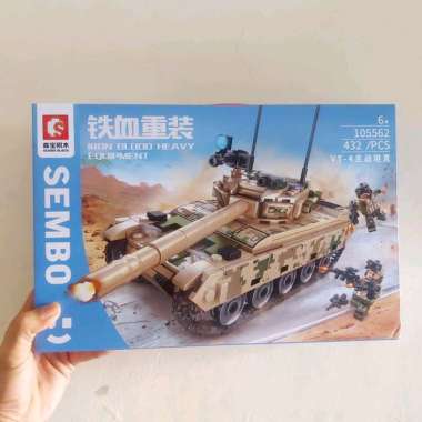 Sembo Brick Battle Tank Iron Blood-VT-4 Mainan Balok Susun Block Anak