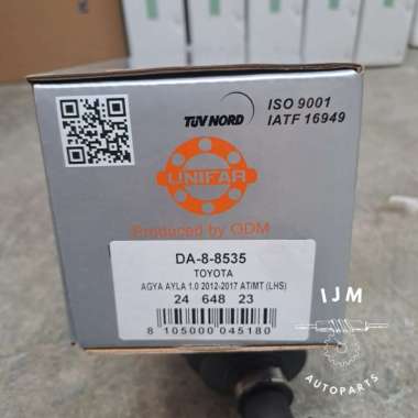 CV Joint As Roda Assy Kiri Toyota Agya & Ayla 1000 CC Unifar