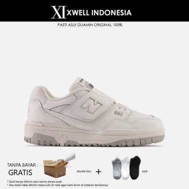 SEPATU ANAK NEW BALANCE NB 550 FULL WHITE ORIGINAL PHB550PB 32.5