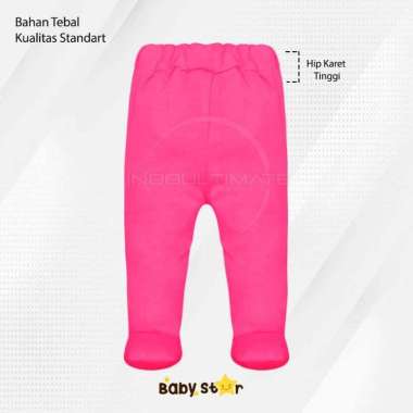 BABY STAR Celana Panjang Tutup Kaki (0-12 Bulan) Polos Warna Warni Newborn Perempuan Laki - laki Kak