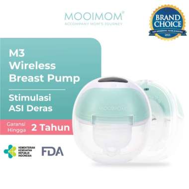 MOOIMOM Pompa ASI Elektrik Tanpa Kabel Hands Free Wireless Electric M3