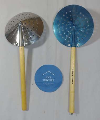 serok STAINLESS serokan saringan peniris minyak gorengan KECIL TEBAL