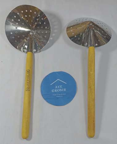 serok STAINLESS serokan saringan peniris minyak gorengan KECIL