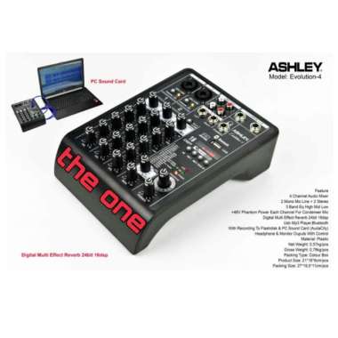 Promo Terbatas !!!!! Mixer Audio Ashley Evolution 4 / Evolution4 Multicolor
