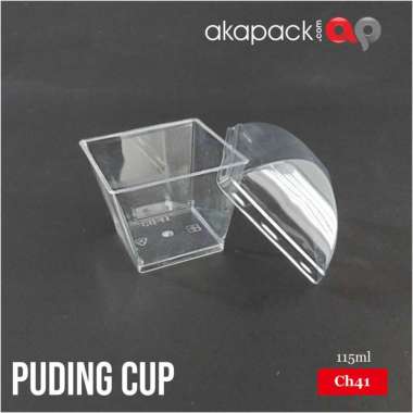 (25pcs) Cup Jelly Puding KOTAK Mika Plastik CH 41