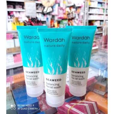 Facial Wash Wardah / Wardah Nature Daily Seaweed Balancing Facial Wash 60ml Facial wash 60ml