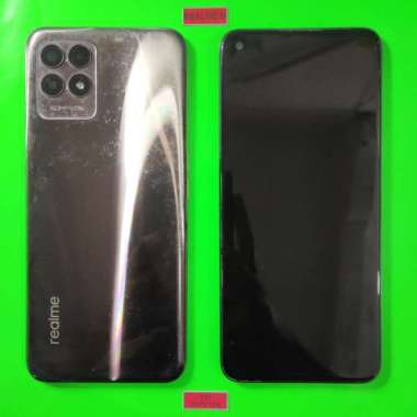 LCD FULLSET PLUS FRAME BAZEL BACKDOOR REALME 8I ORIGINAL COPOTAN